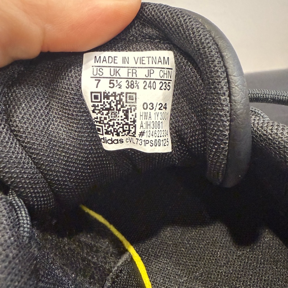 Adidas Black and White Platform Sneakers - Picture 5 of 7